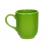 Green glass cup