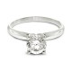 Diamond Studs Forever 3/4 Carats Solitaire Diamond Engagement Ring GH/SI1-SI2 14K White Gold