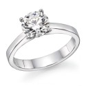 1/2 ctw. Round Diamond Solitaire Engagement Ring in 14k White Gold