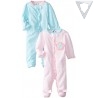 Gerber Baby-Girls' Newborn Two Pack Sleep N Play Zip-Front Sleeper
